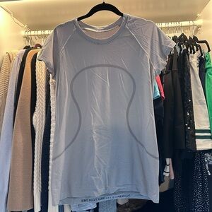 Gray/White Stripe Swiftly Size 14